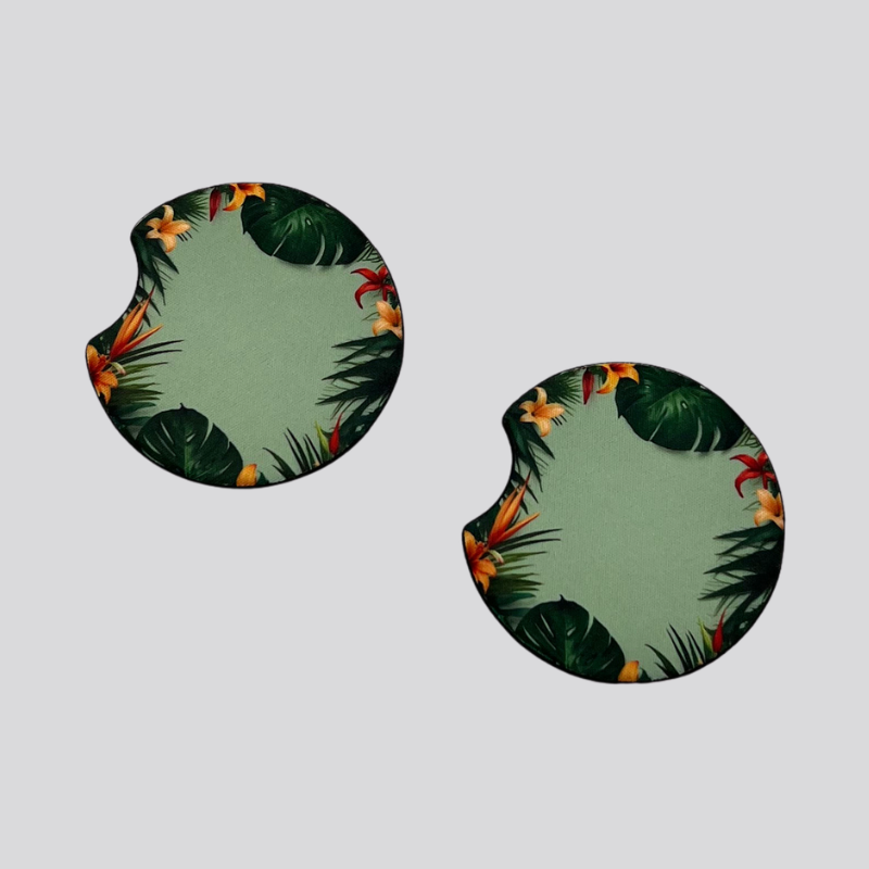 Tropical Car Coasters (Design 1)