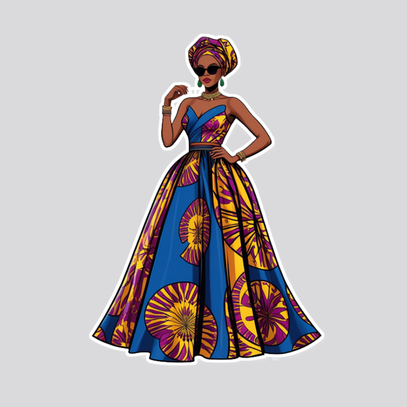 African 10 Sticker