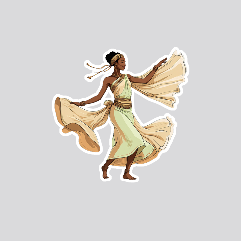African 12 Sticker