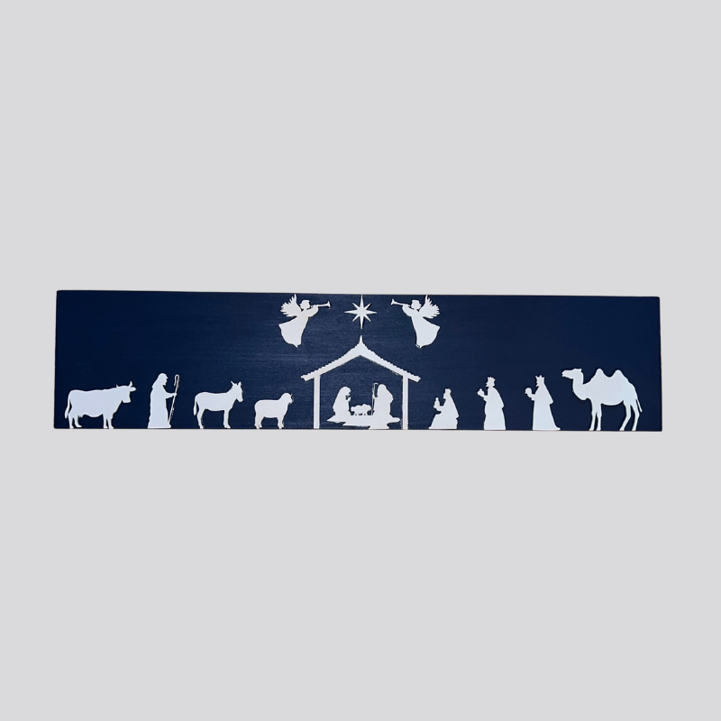 Nativity Wooden Wall Hanger