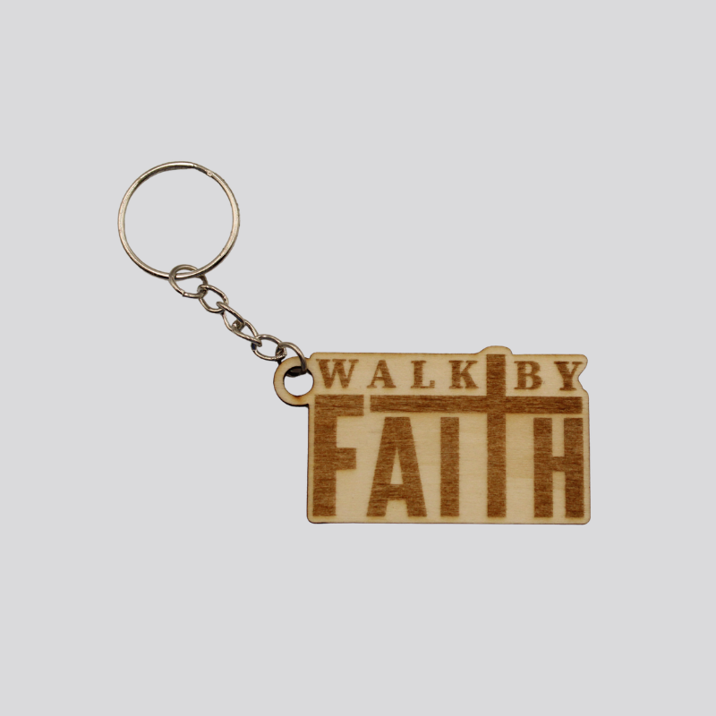 Walk By Faith Keychain