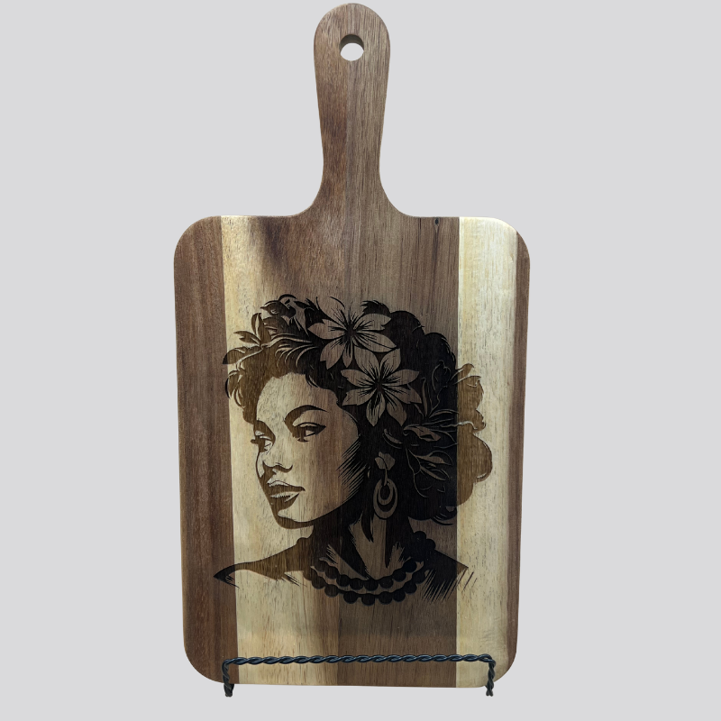 Polynesian Woman 3 Cheese/Cutting Board