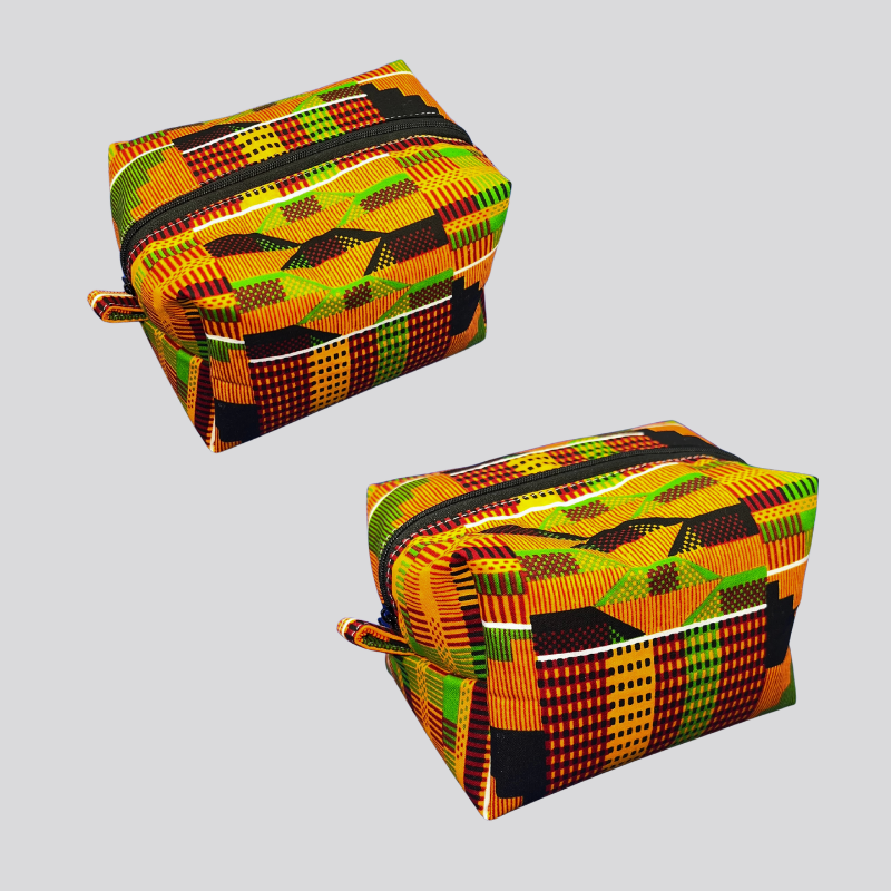 African Print Boxy Bag (Fabric)