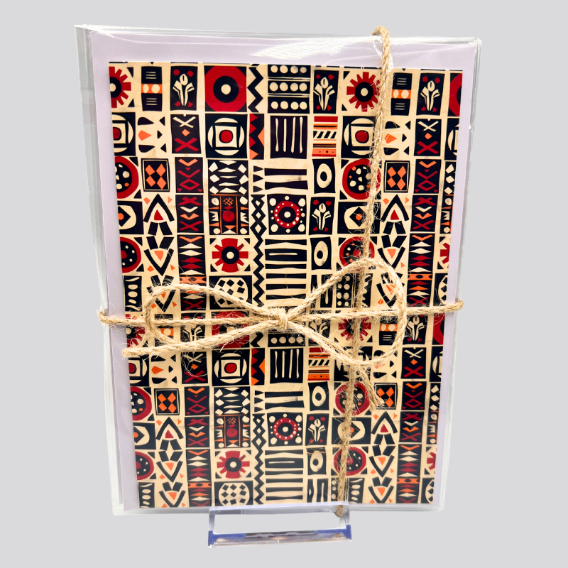 African Print Greeting Cards