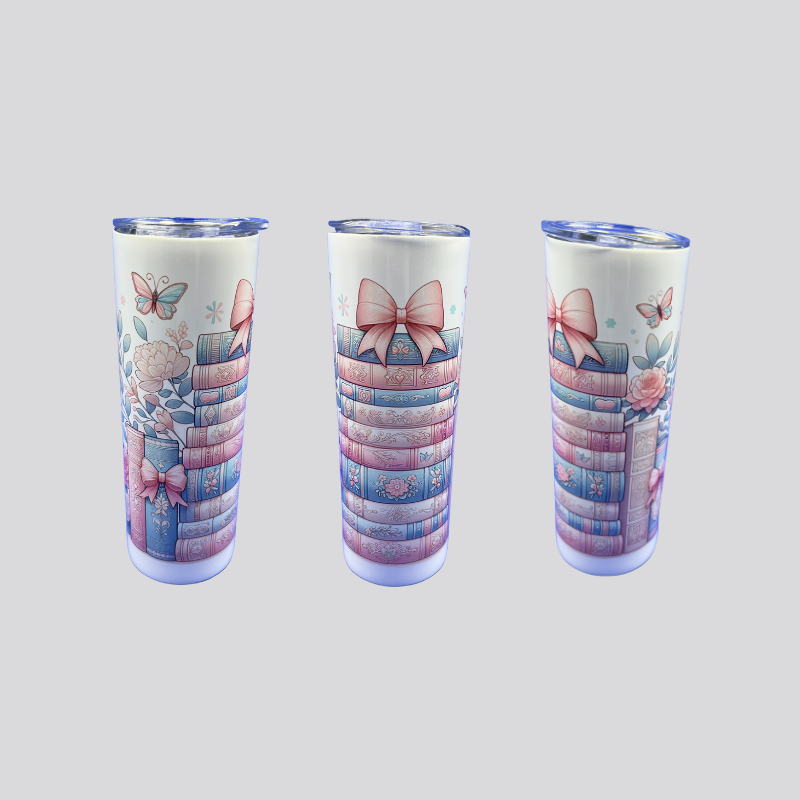 Books w/ Bow Tumbler