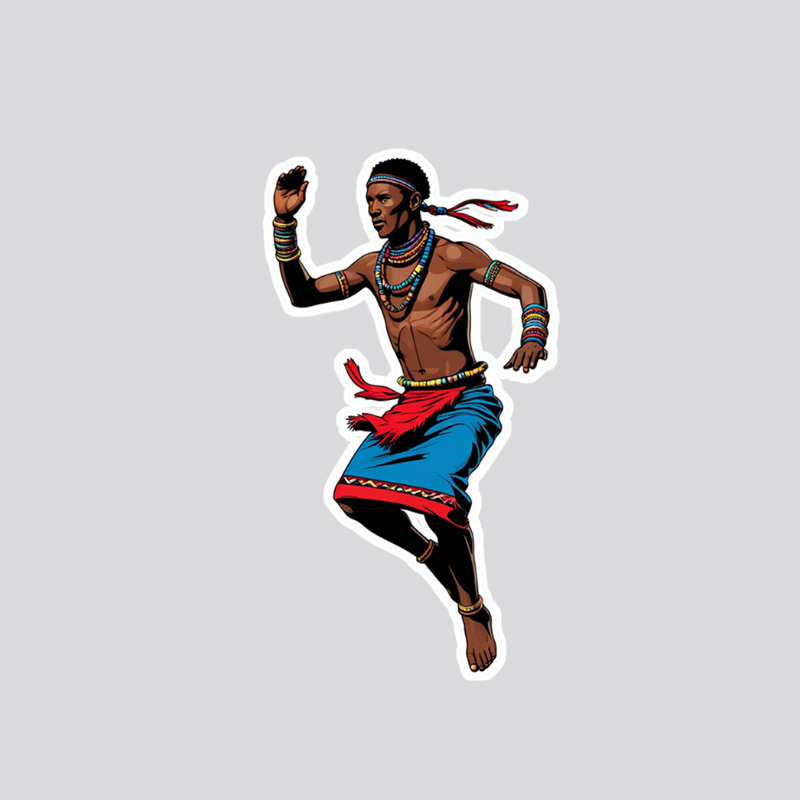African 3 Sticker