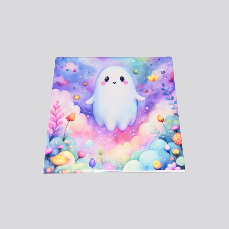Pastel Floral Ghost Photo Magnet