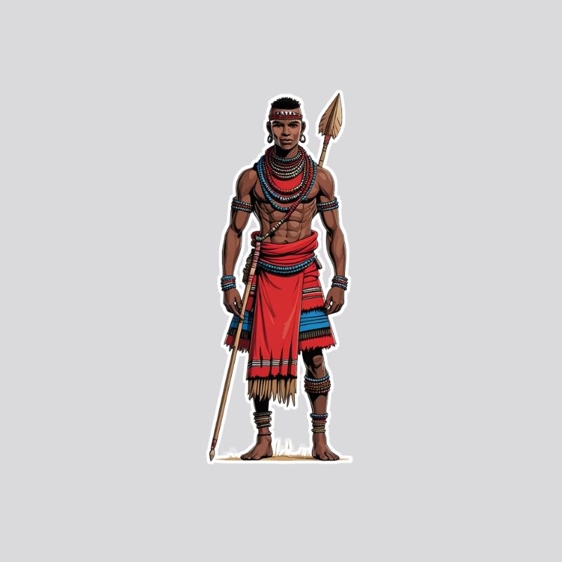 African 5 Sticker