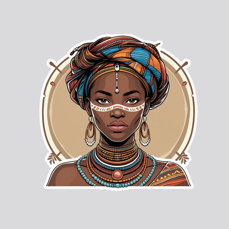 African 6 Sticker