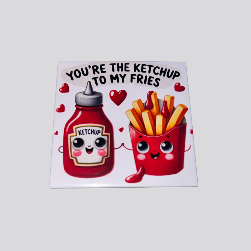 Ketchup to Fries Photo Magnet