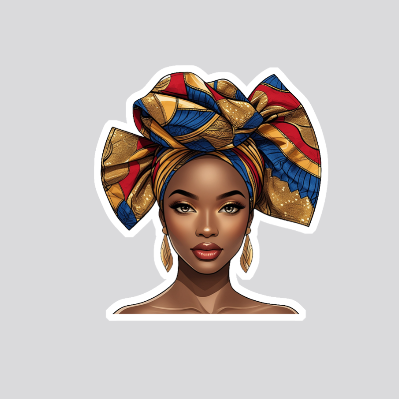 African 7 Sticker