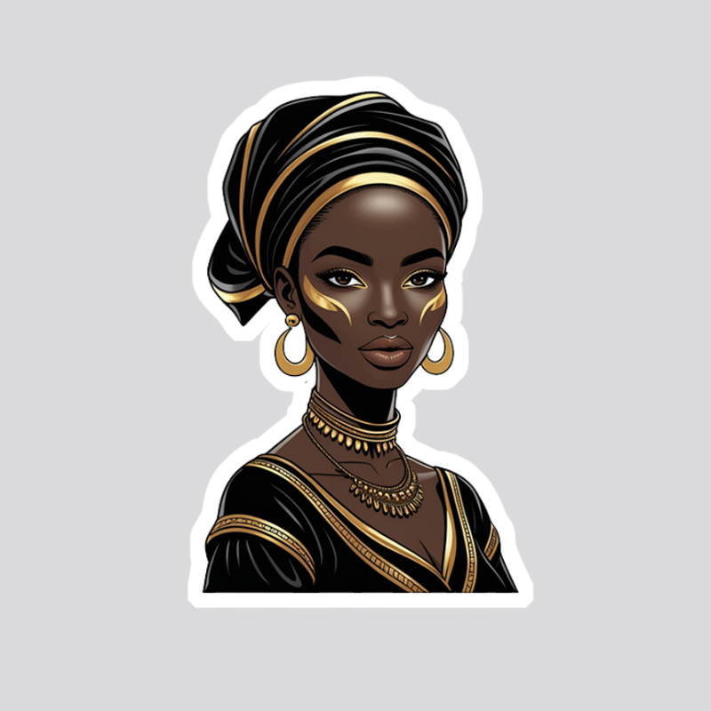 African 8 Sticker