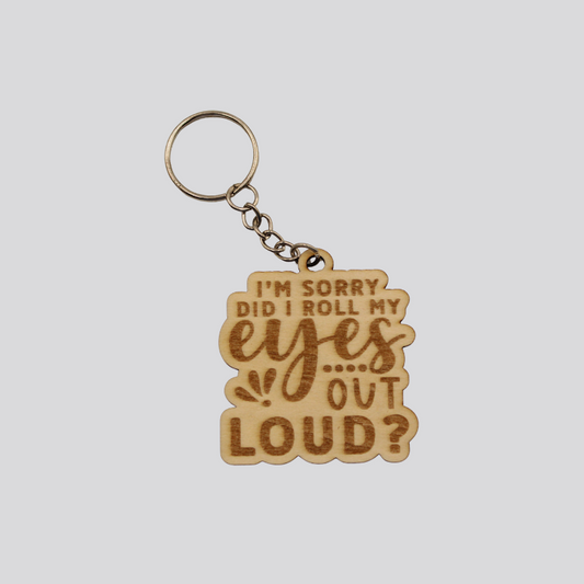 Roll My Eyes Keychain