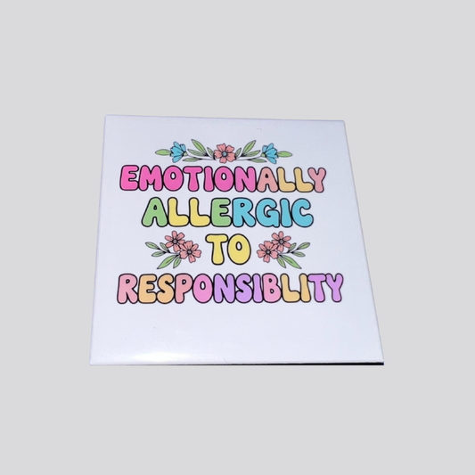Emotionally Allergic Photo Magnet