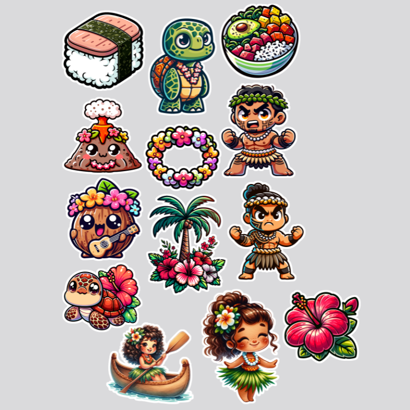 Island/Tropical Stickers