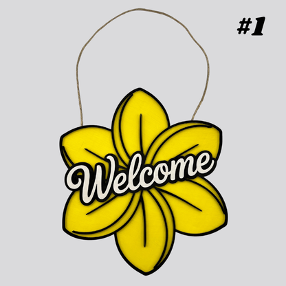 Wooden Door Hangers (Floral)