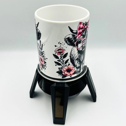 Floral Pink Cow