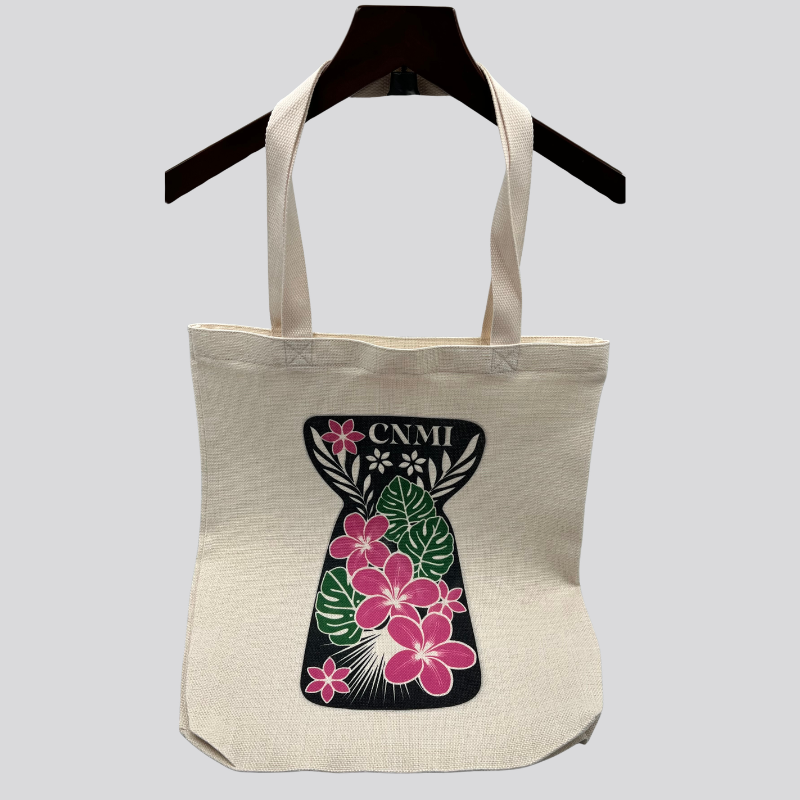 CNMI Latte Stone Linen Tote