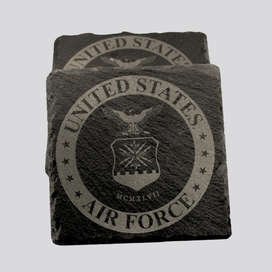Air Force Slate Coaster Set