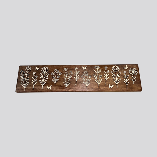 Wildflowers Wooden Wall Hanger