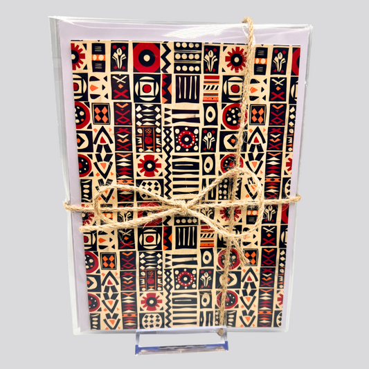 African Print Greeting Cards