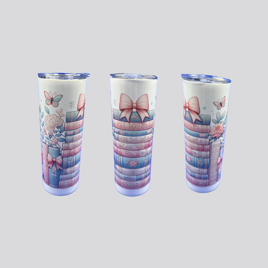 Books w/ Bow Tumbler