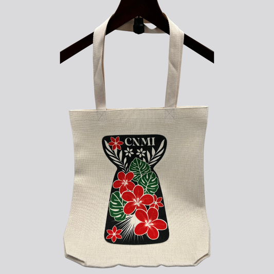 CNMI Latte Stone Linen Tote