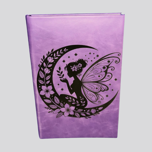 Purple Moon Fairy  Engraved Journal