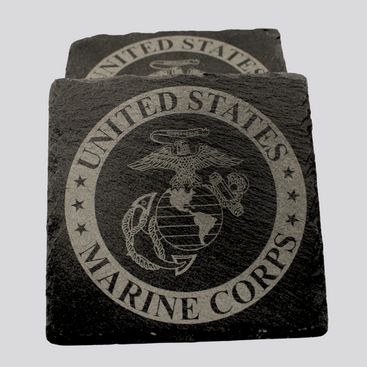 Marines Slate Coaster Set