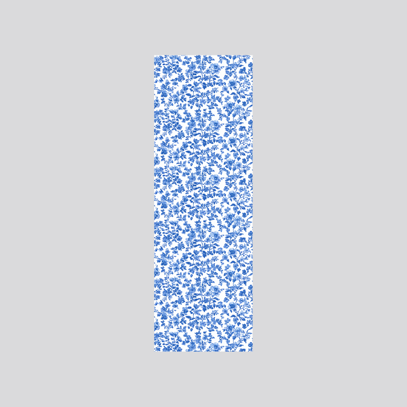 Blue Floral Bookmark