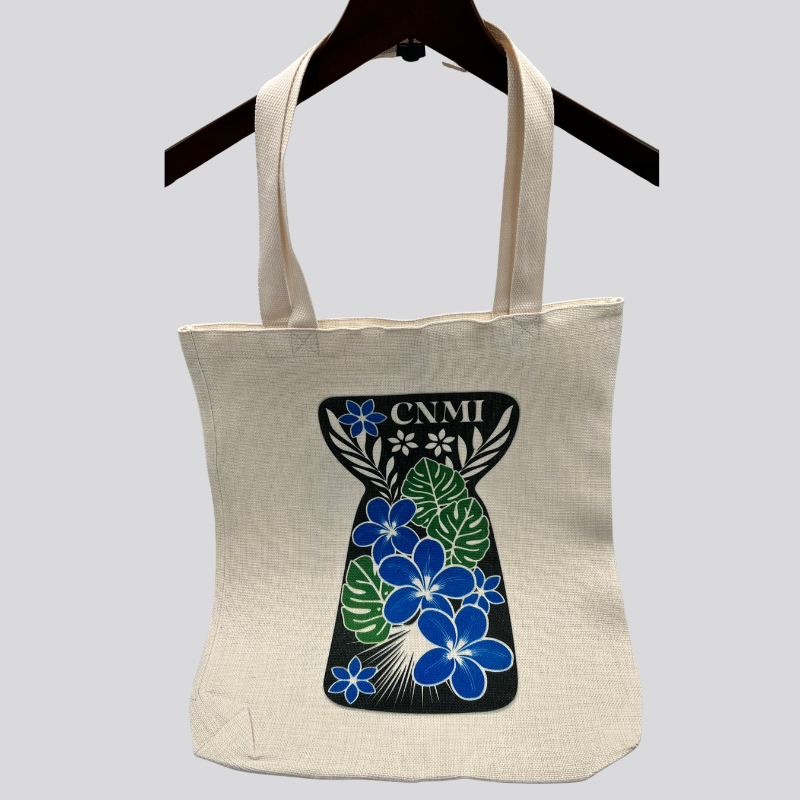 CNMI Latte Stone Linen Tote