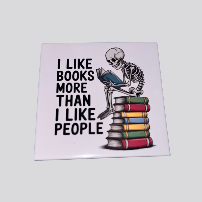 I Like Books More Than People Photo Magnet