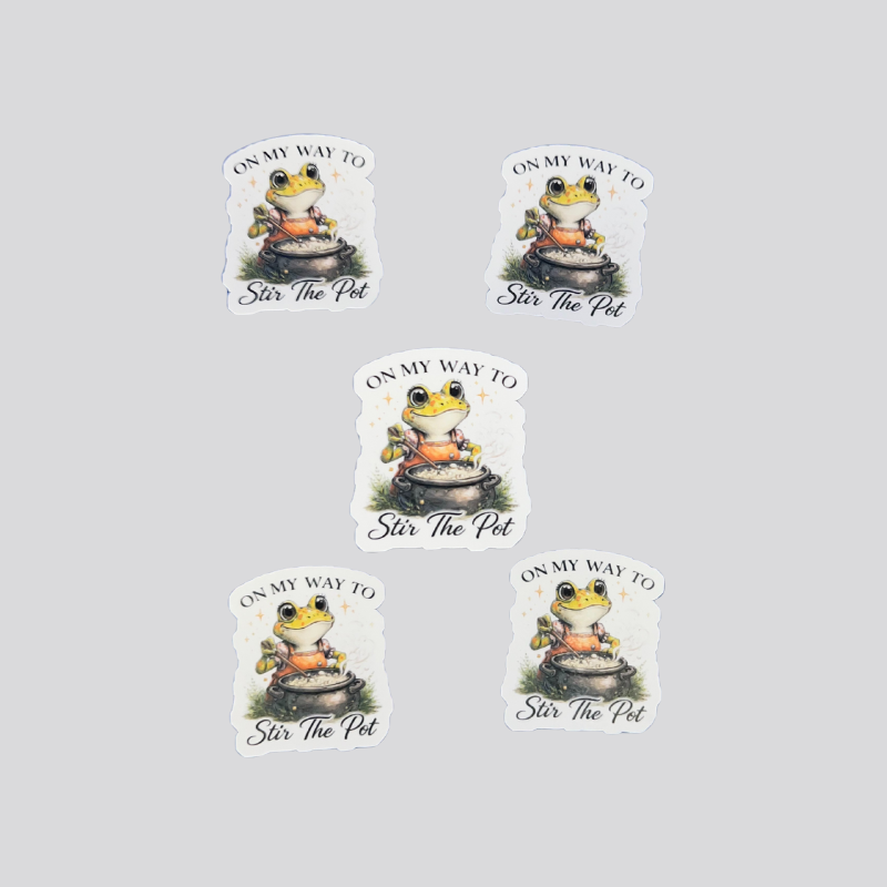 On My Way To Stir The Pot Sticker