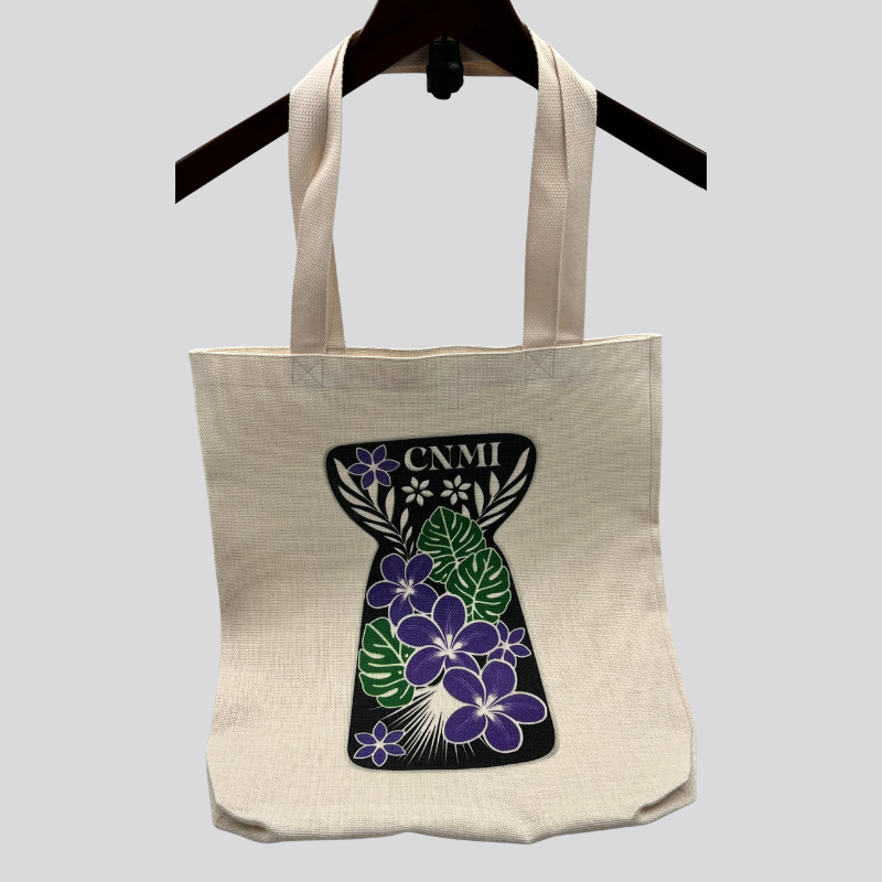 CNMI Latte Stone Linen Tote