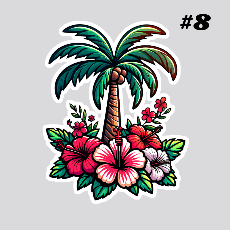 Island/Tropical Stickers