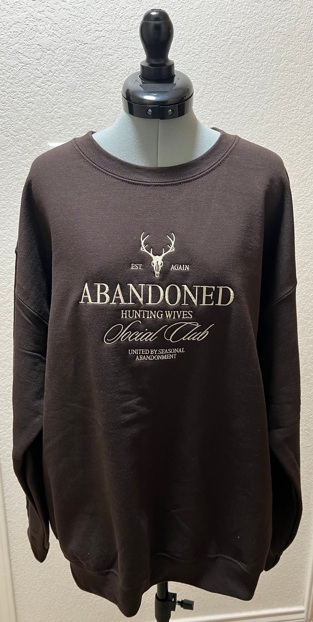 Hunting Wives Club Embroidered Sweatshirt