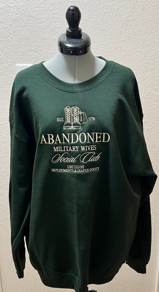 Military Wives Club Embroidered Sweatshirt
